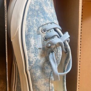Vans light wash denim style. Brand new, never worn